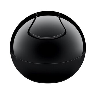 Spirella mini výklopný odpadkový koš BOWL, komplet černý, plast, 1 L