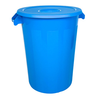 Denox nádoba na odpad s víkem INDUSTRIAL, 100 L, gastro, modrý, pevný plast