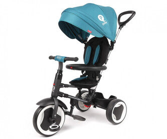 QPLAY Tříkolka Rito eva Green-blue, věk 10-72 měsíců
