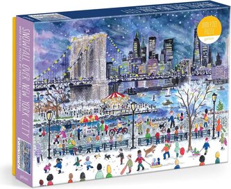 GALISON Puzzle Sněhová bouře nad New Yorkem 1000 dílků