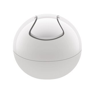 Spirella mini výklopný odpadkový koš BOWL, komplet bílý, plast, 1 L