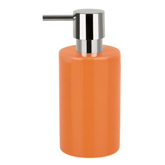 Spirella dávkovač mýdla TUBE, oranžový, keramika, 300 ml