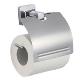 MSV držák na toaletní papír LUCCA, s krytem, chromovaná ocel