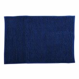 MSV koupelnová předložka CHENILLE, tmavě modrá, mikrovlákno, protiskluzová, 60 x 90 cm