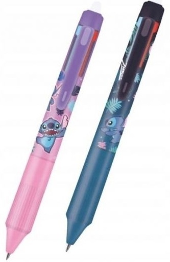 Disney Blue Długopis wymazywalny 4 W 1 AUTOMATYCZNY MULTICOLOR