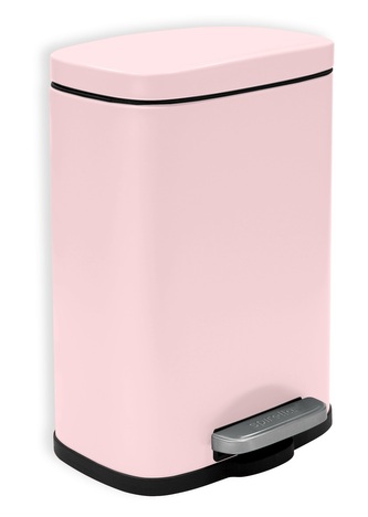 Spirella pedálový odpadkový koš AKIRA, matná růžová, ocel, 5 L