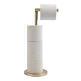 MSV stojan na toaletní papír GOLD, se zásobníkem, zlatý, ocel