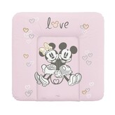 CEBA BABY Podložka přebalovací měkká na komodu (75x72) Disney Minnie & Mickey Pink