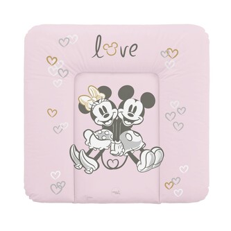 CEBA BABY Podložka přebalovací měkká na komodu (75x72) Disney Minnie & Mickey Pink