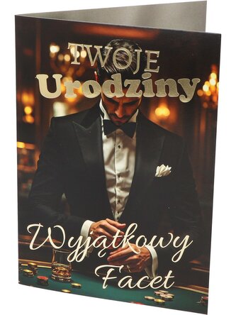 Karnet A B6 Urodziny męskie UR-014