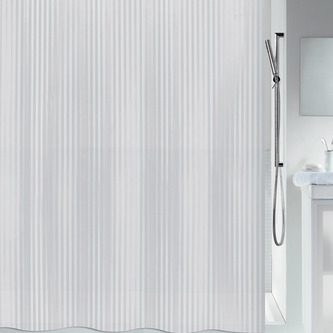 Spirella sprchový závěs TWILL, bílý, 120 x 200 cm, PEVA