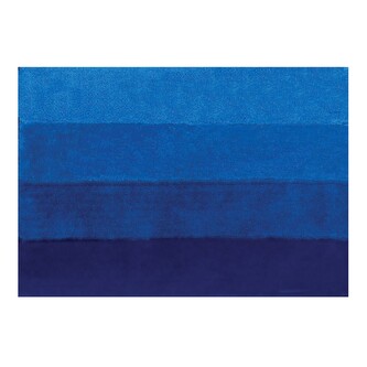 Spirella koupelnová předložka FOUR, modrá, polyester, protiskluzová, 60 x 90 cm
