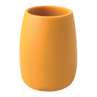 Spirella kelímek na kartáčky SVEN, žlutý, polyresin