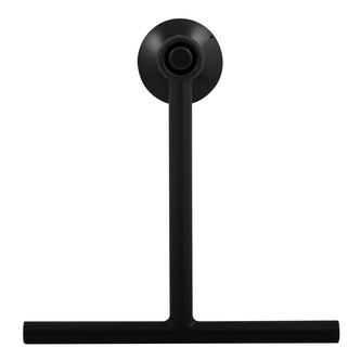 Spirella sprchová stěrka s přísavkou TIM, černá, plast, 22 cm