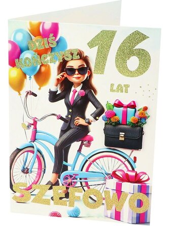 Karnet A B6 16 urodziny, szefowa RD-030