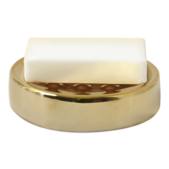 Spirella mýdlenka TUBE, zlatá, keramika