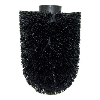 Spirella náhradní WC štětková hlavice, černá, průměr 72 mm