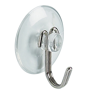 Spirella háček s přísavkou SUCTION HOOK, průhledný, PVC, nerez ocel, průměr 36 mm