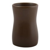 MSV kelímek na zubní kartáčky PALMA, hnědý, keramika