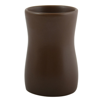 MSV kelímek na zubní kartáčky PALMA, hnědý, keramika