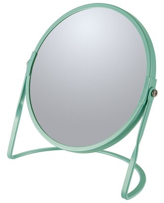 Spirella kosmetické zvětšovací zrcátko AKIRA, matná zelená, ocel