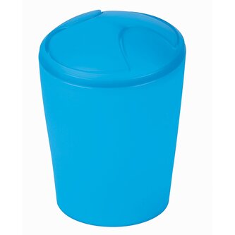 Spirella výklopný odpadkový koš MOVE, modrý, plast, 5 L