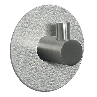 Spirella kulatý samolepící háček METI, kartáčovaná nerezová ocel, průměr 50 mm