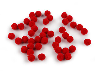 Bambulka mini Ø8 mm - 2000 ks - 2 červená