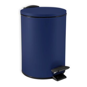 Spirella pedálový odpadkový koš ADELAR, matná modrá, ocel, 3 L
