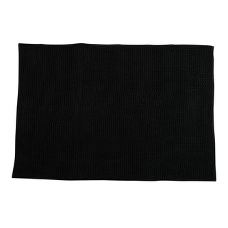 MSV koupelnová předložka CHENILLE, černá, mikrovlákno, protiskluzová, 60 x 90 cm