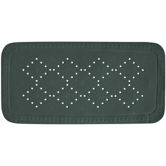 Spirella protiskluzová podložka do vany ALASKA, tmavě zelená, PVC, 71 x 36 cm