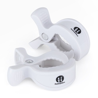 PETITE&MARS Kolíček Peg na kočárek (2 ks) White