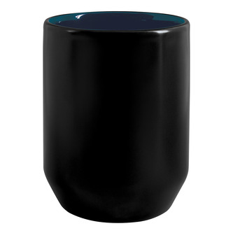 Spirella kelímek na kartáčky JARO, černo-petrolejový, keramika