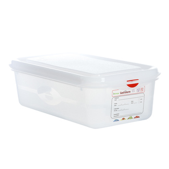 Denox gastronádoba GN1/3 s víkem GASTRONOX, 100 mm, polypropylen, objem 4 L, hermetická