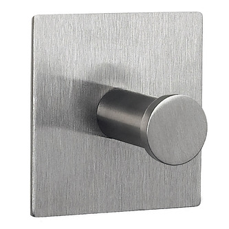 Spirella háček na ručníky PUNT-Square, kartáčovaná nerez ocel, samolepící, 45 x 45 mm