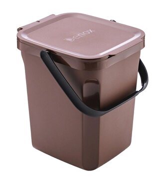Denox Organic odpadkový koš na bioodpad 10 l, hnědý