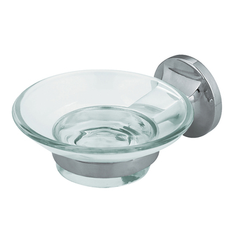 Spirella nástěnná mýdlenka LAGUNE, chromovaná ocel, sklo