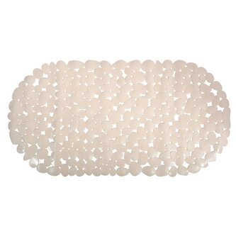 MSV protiskluzová podložka do vany GALETS, béžová, PVC, 99 x 39 cm