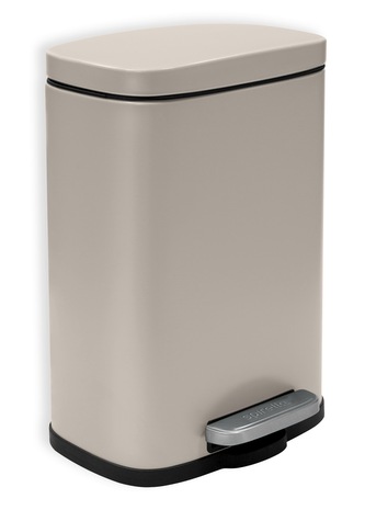 Spirella pedálový odpadkový koš AKIRA, matná šedo-hnědá, ocel, 5 L