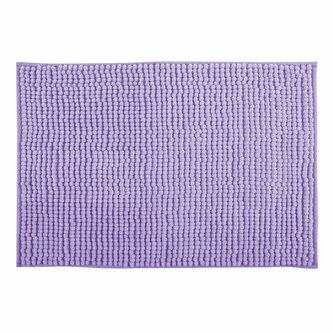 MSV koupelnová předložka CHENILLE, levandulová, mikrovlákno, protiskluzová, 50 x 80 cm