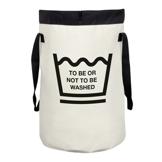 Spirella koš na prádlo FUNWASH, bílo-černý, polyester, 75 L