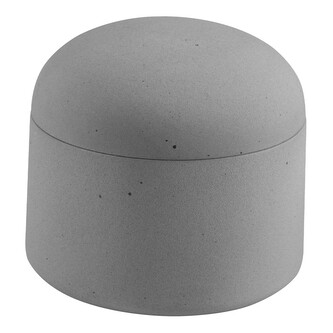 Spirella dóza na odličovací tampony GEMMA, šedá, keramika, 0,29 L