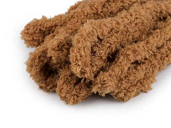 Jumbo mikroplyšové drátky na tvoření / výrobu zvířátek Ø20 mm délka 100 cm - 5 ks - 12 hnědá světlá