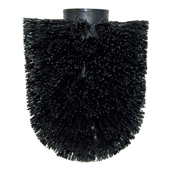 Spirella náhradní WC štětková hlavice, černá, průměr 80 mm