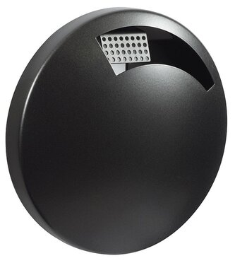 Rossignol nástěnný kulatý popelník DISCO, tmavě šedý, ocel, 1,5 L