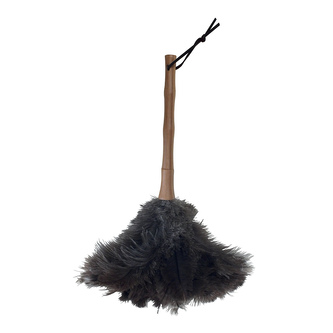 MSV prachovka z pštrosího peří s bambusovou rukojetí, 56 cm