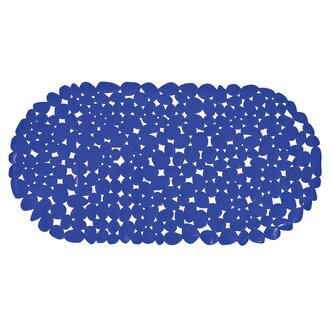 MSV protiskluzová podložka do vany GALETS, tmavě modrá, PVC, 99 x 39 cm