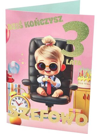 Karnet A B6 3 urodziny, szefowa RD-004