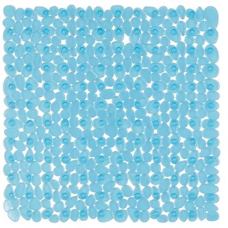 Spirella protiskluzová podložka do sprchy RIVERSTONE, modrá, PVC, 54 x 54 cm