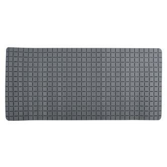 MSV protiskluzová podložka do vany QUADRO Premium, šedá, SBS kaučuk, 36 x 76 cm